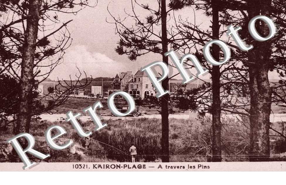 Plage - a travers les pins
