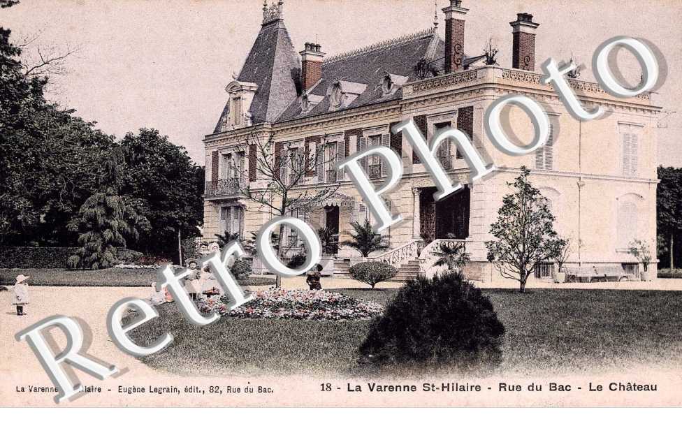 La Varenne Saint-Hilaire. Rue du Bac. Le château.