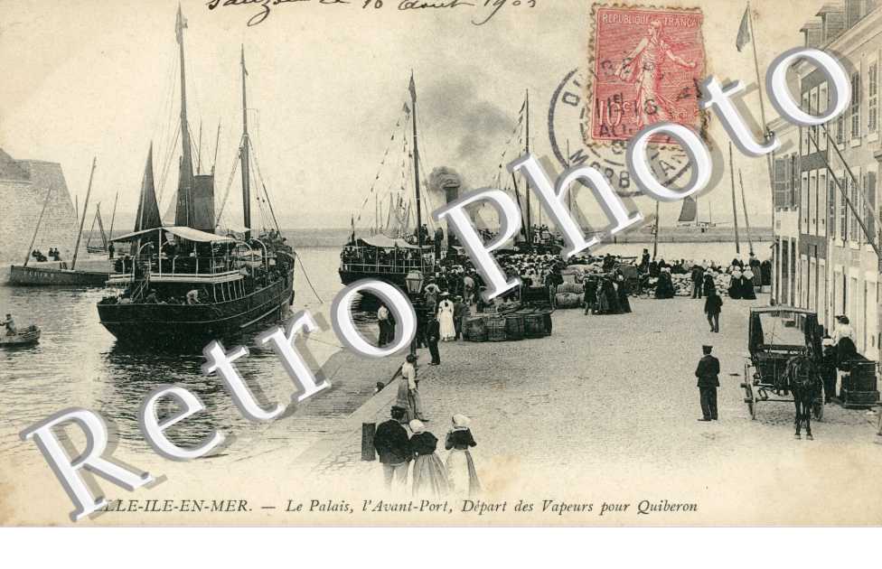 Depart des Vapeurs pour Quiberon