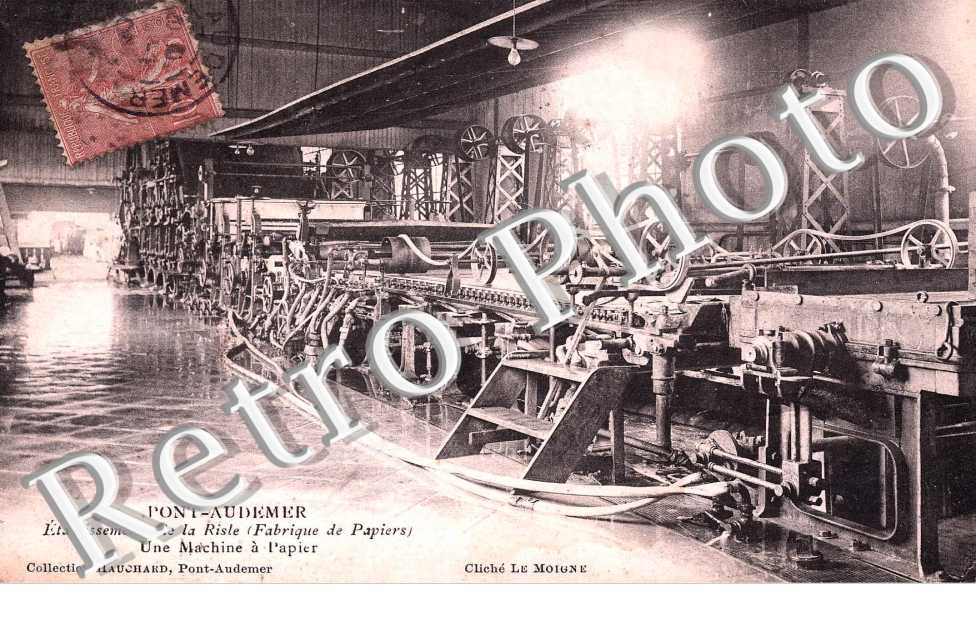 etablissement de la risle (fabrique de papiers) une machine