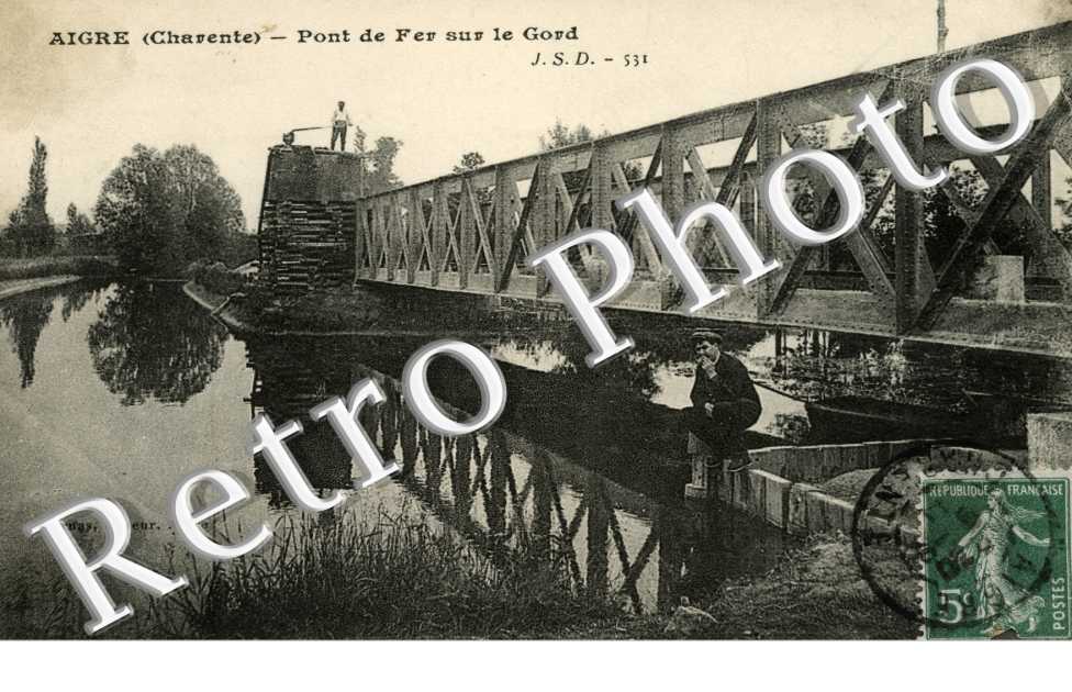 Pont de fer sur le Gord
