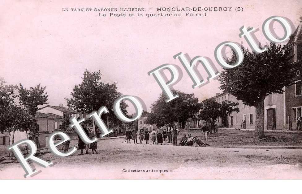 la poste et le quartier du foirail