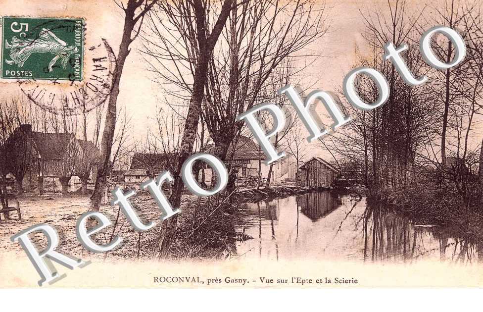 ROCONVAL PRES GASNY VUE SUR L'EPTE ET LA SCIERIE