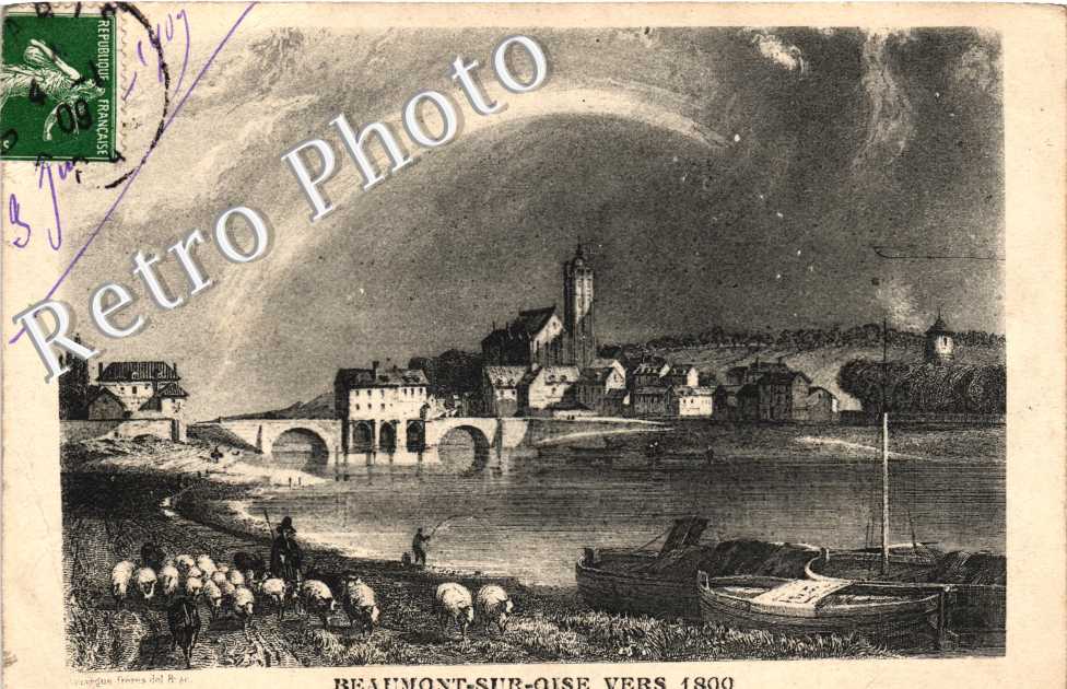 Beaumont vers 1800, vue d'ensemble