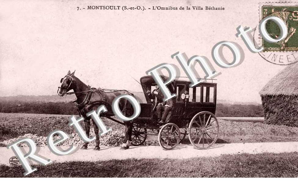 L'omnibus de la villa Bethanie - attelage de cheval