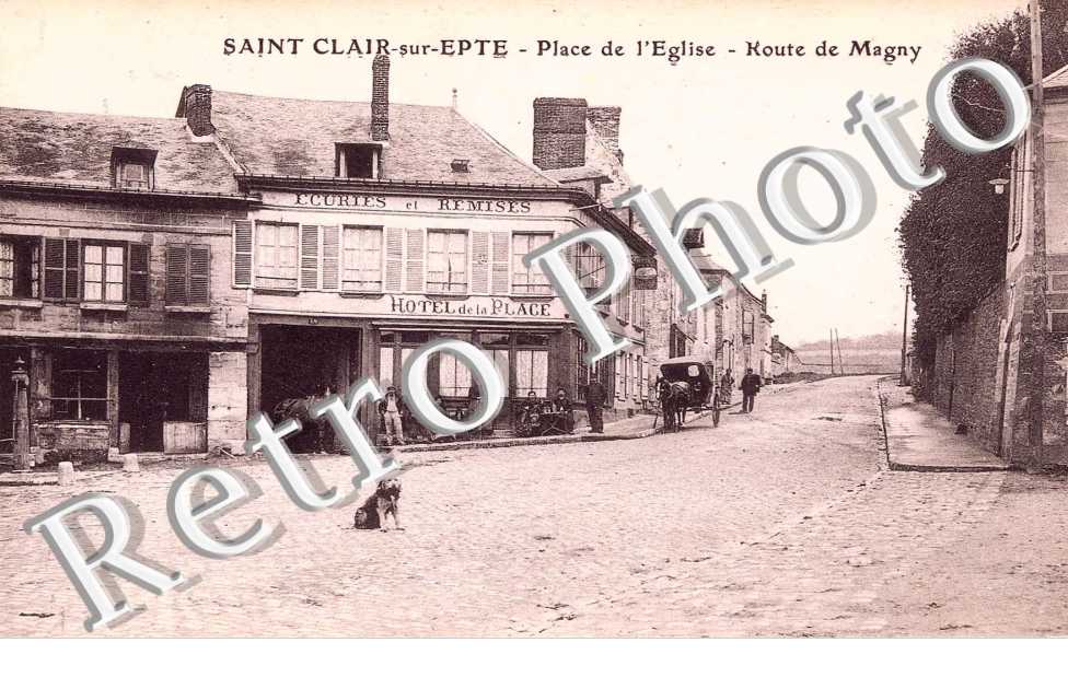 place de l'Eglise, route de Magny