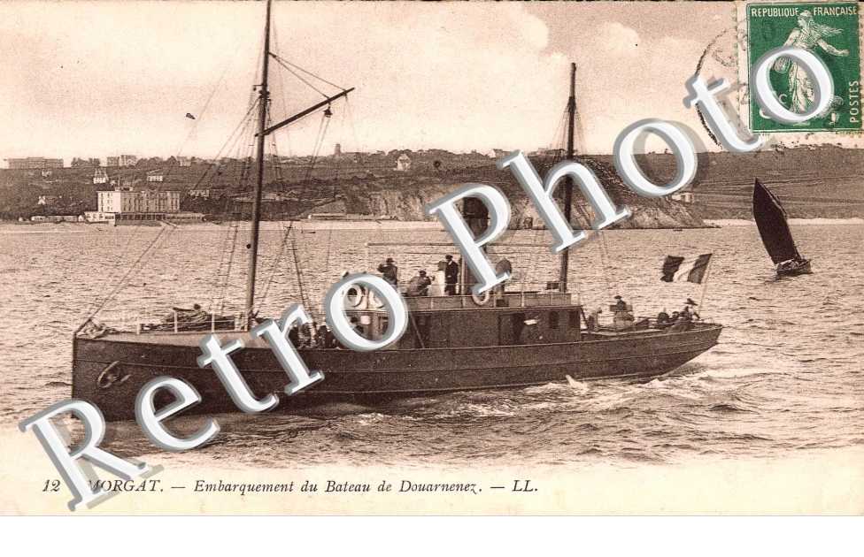 embarquement du bateaux de douarnenez