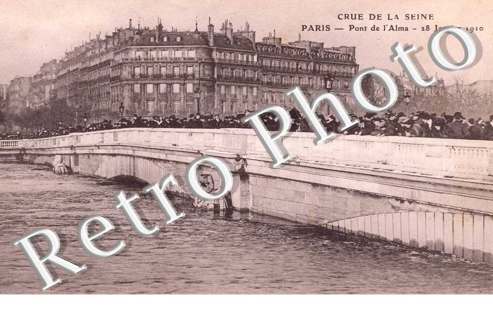 PONT DE L'ALMA 28 JANVIER 1910