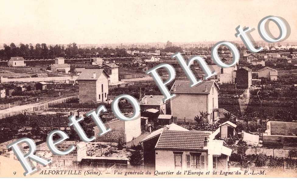 Vue Générale du quartier de l'Europe et ligne PLM