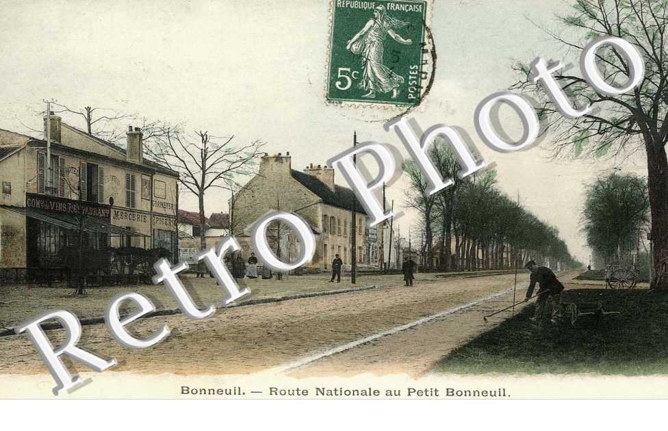 Route nationale au petit Bonneuil (couleur)