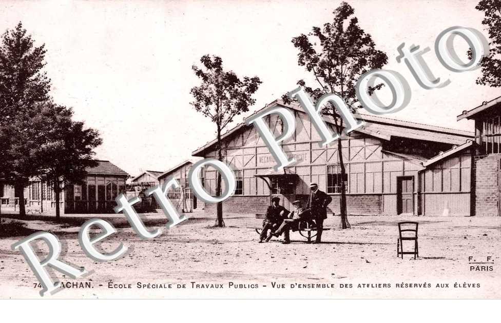 Ecole Spéciale des Travaux publics , Vue d'ensemble des ateliers réservés aux élèves