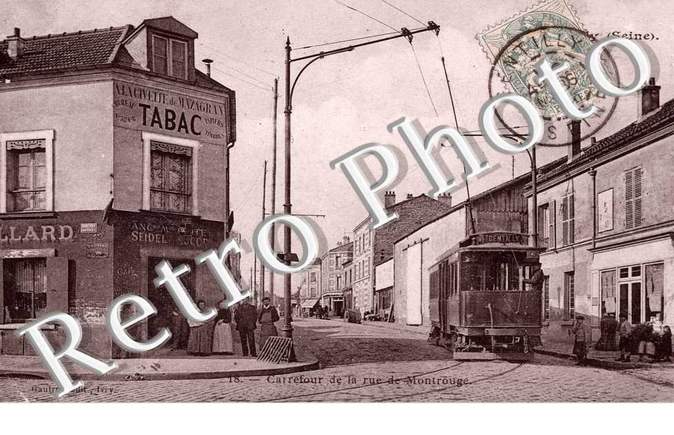 Carrefour de la rue de Montrouge - tramway