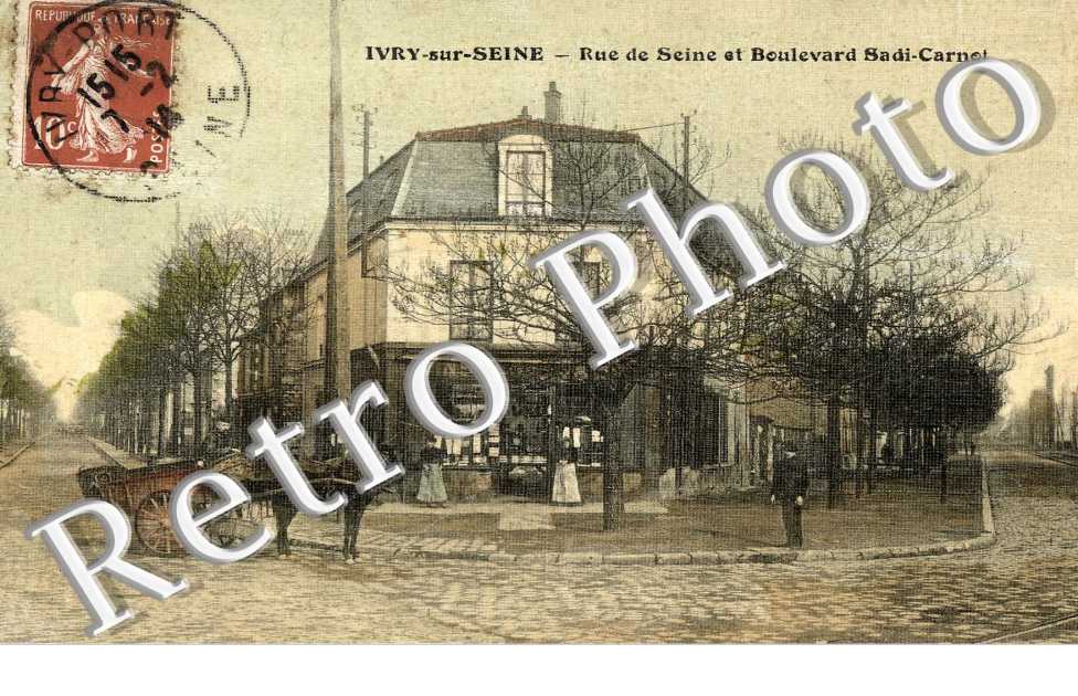 Rue de Seine et boulevard Sadi Carnot
