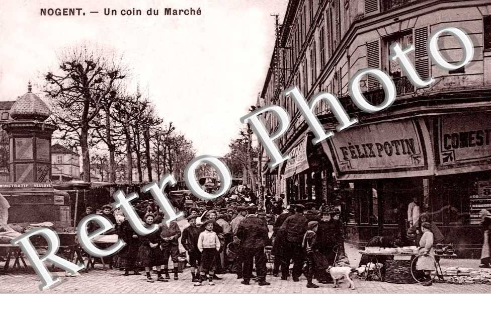 un coin du marché Magasin Félix Potin