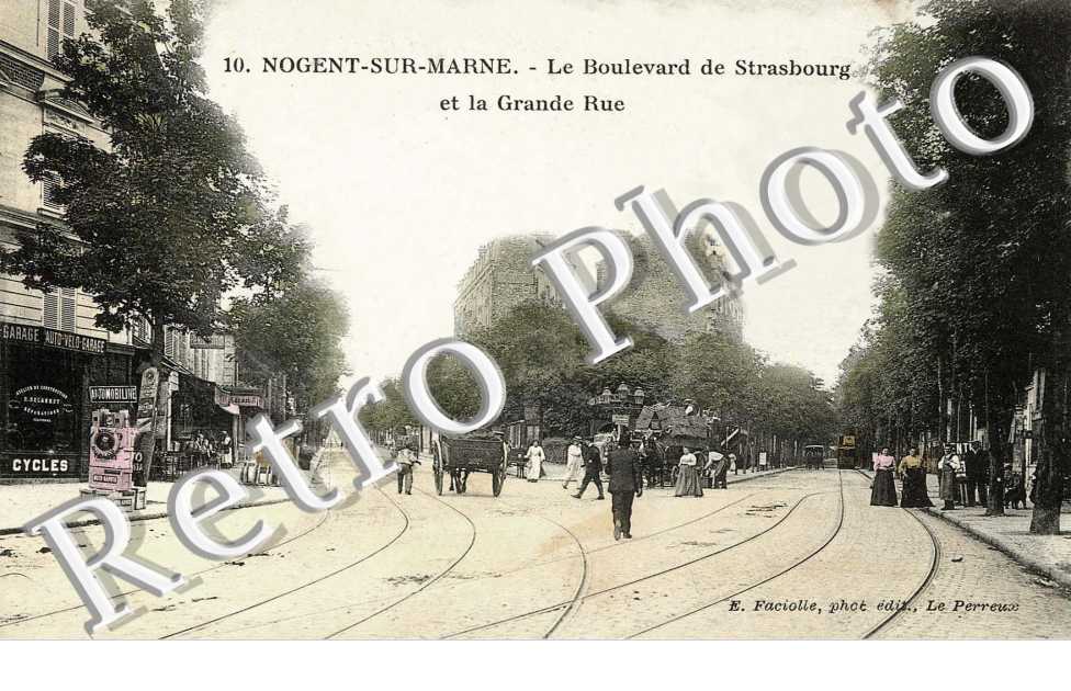 Le boulevard de Strasbourg et la grande rue (couleur)