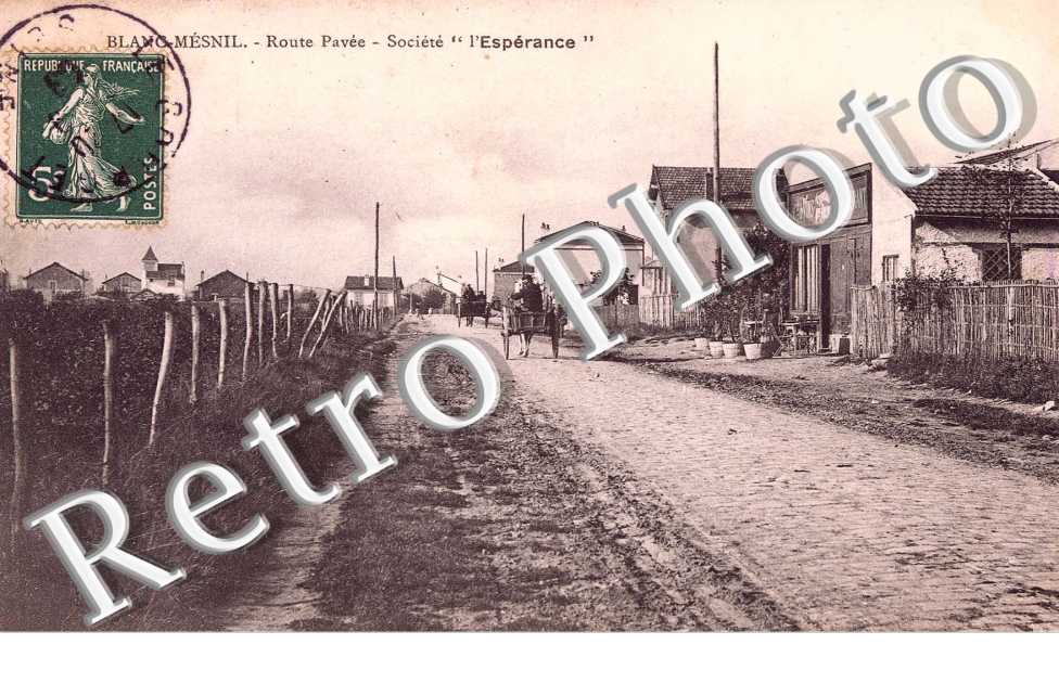 route pavee, societe  "l'esperance"