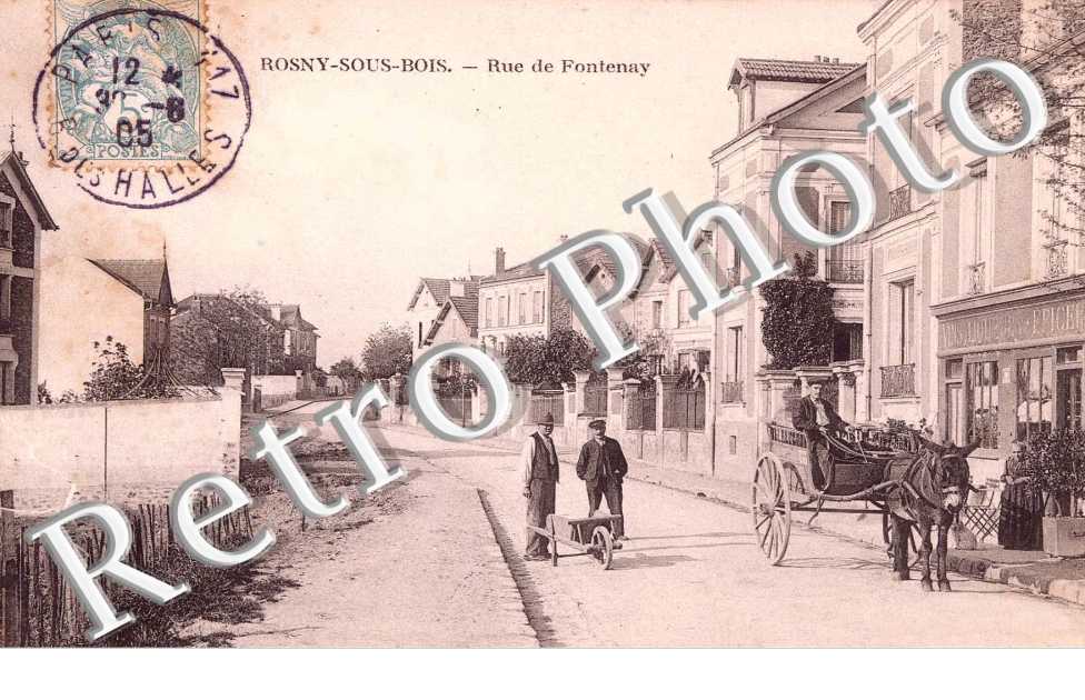 Rue de Fontenay - attelage d'ane
