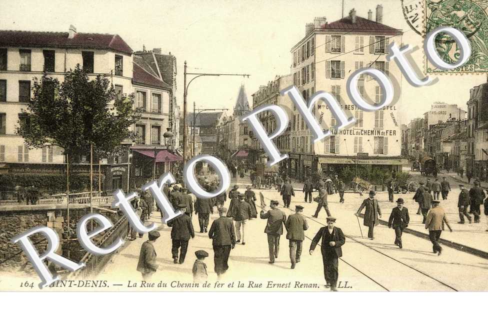 Rue du chemin de fer et la rue Ernest renan (couleur)