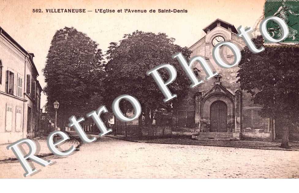 l'eglise et l'avenue de Saint Denis