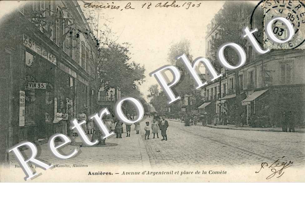 avenue d'Argenteuil et place de la Comète