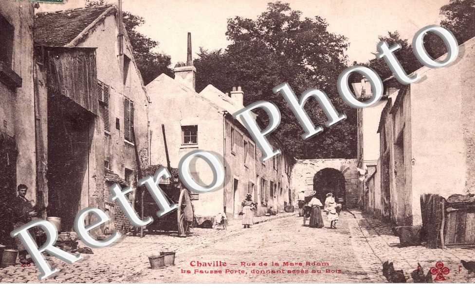 Rue de la Mare Adam - la fausse porte donnant acces au bois