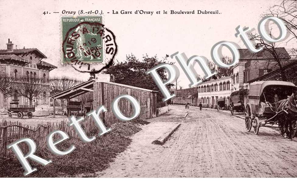 La gare d'Orsay et le boulevard Dubreuil