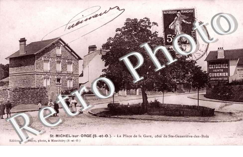 la Place de la Gare, Cote de Sainte Genevieve-des-Bois