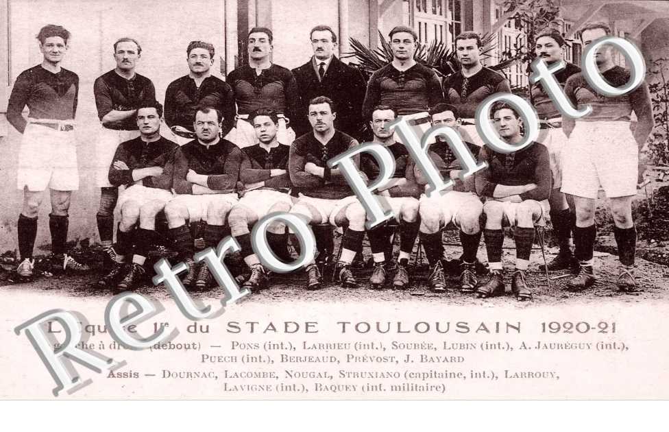 L'EQUIPE 1ere  DU STADE TOULOUSAIN 1920-21