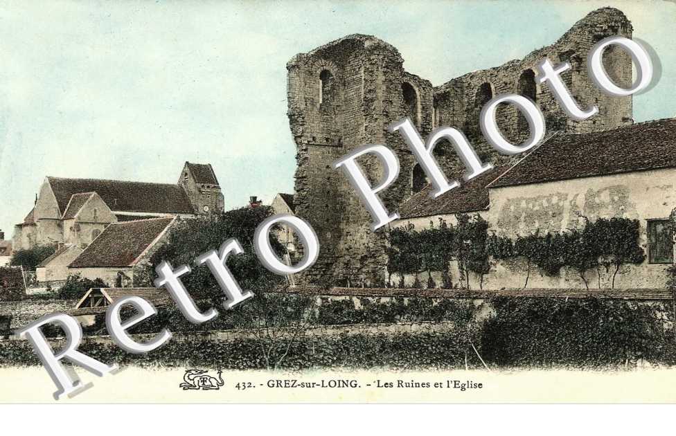 Les ruines et l'eglise