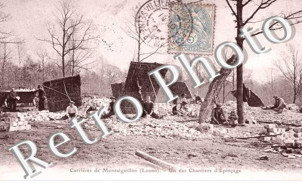 carrieres de Montaiguillon, un chantier d'epincage