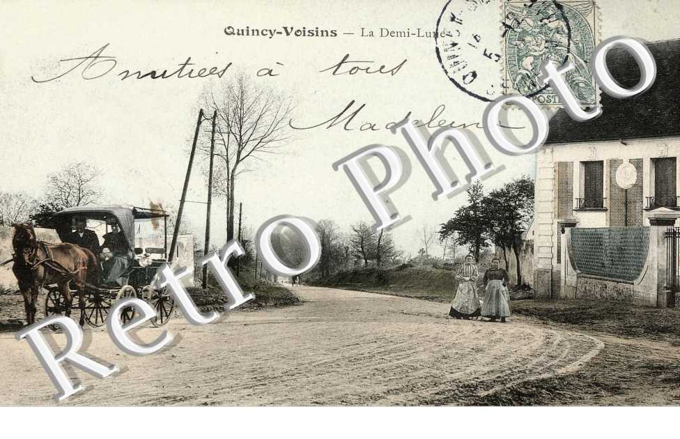 La demi-Lune - attelage de cheval (caleche) (couleur)