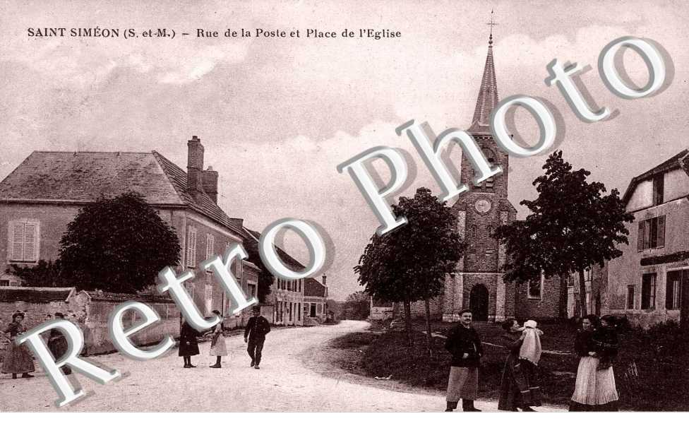 Rue de la poste et place de l'eglise