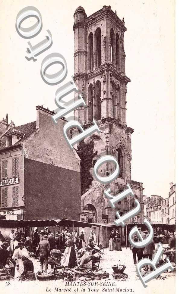 Le Marché et la Tour Saint Maclou