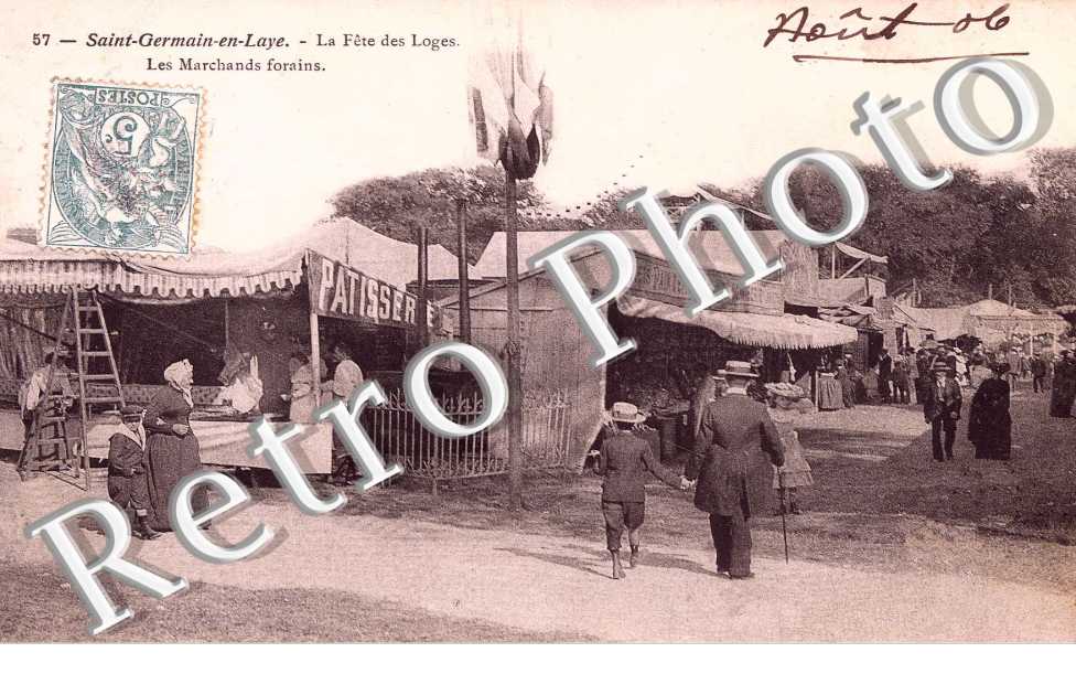La fetes des Loges Les marchands forains