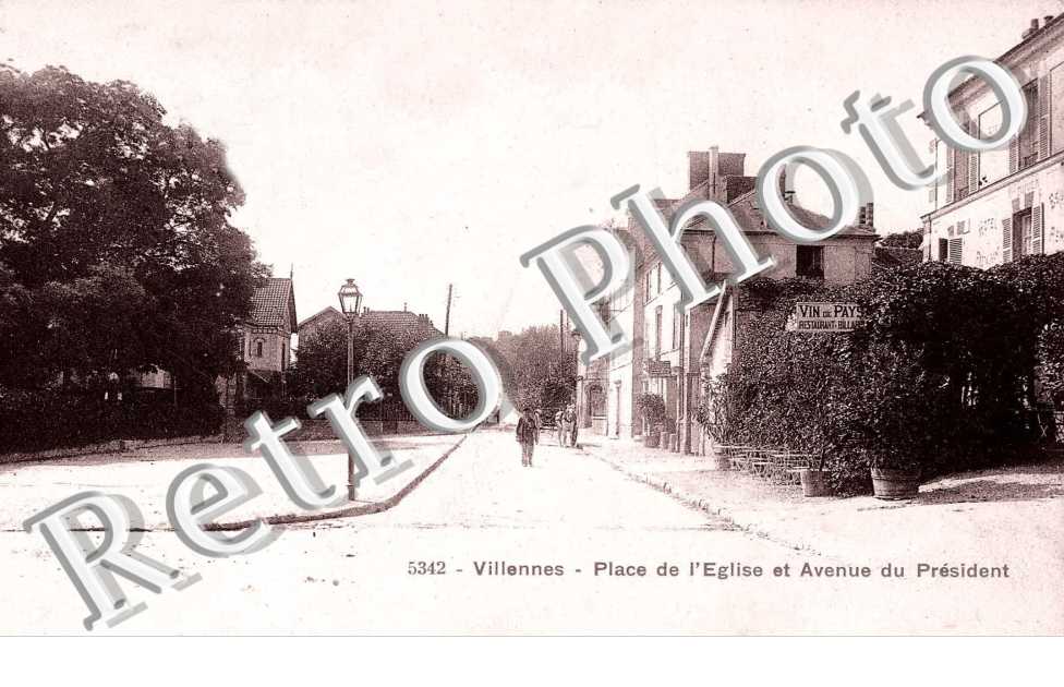 place de l'église et avenue du Président