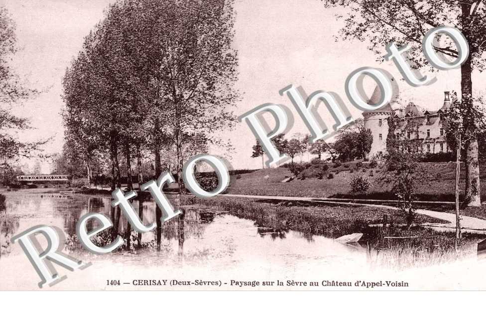 paysage sur la Sevre au chateau d' Appel-Voisin