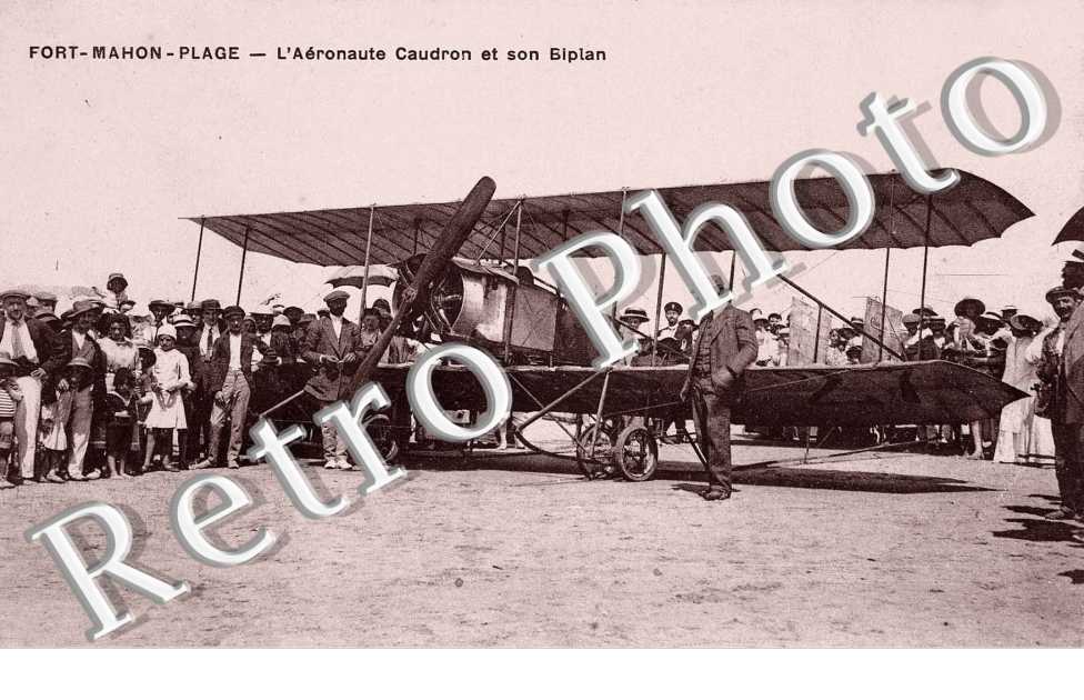 l'aeronaute Caudron et son biplan
