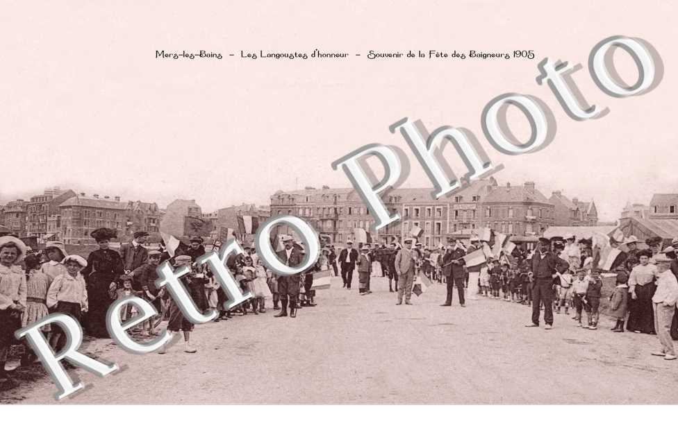 Les langoustes d'honneur - souvenir de la fete des baigneurs 1905