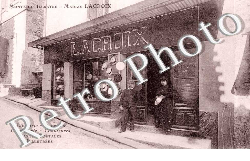librairie-papeterie-chapellerie-chaussures, maison Lacroix