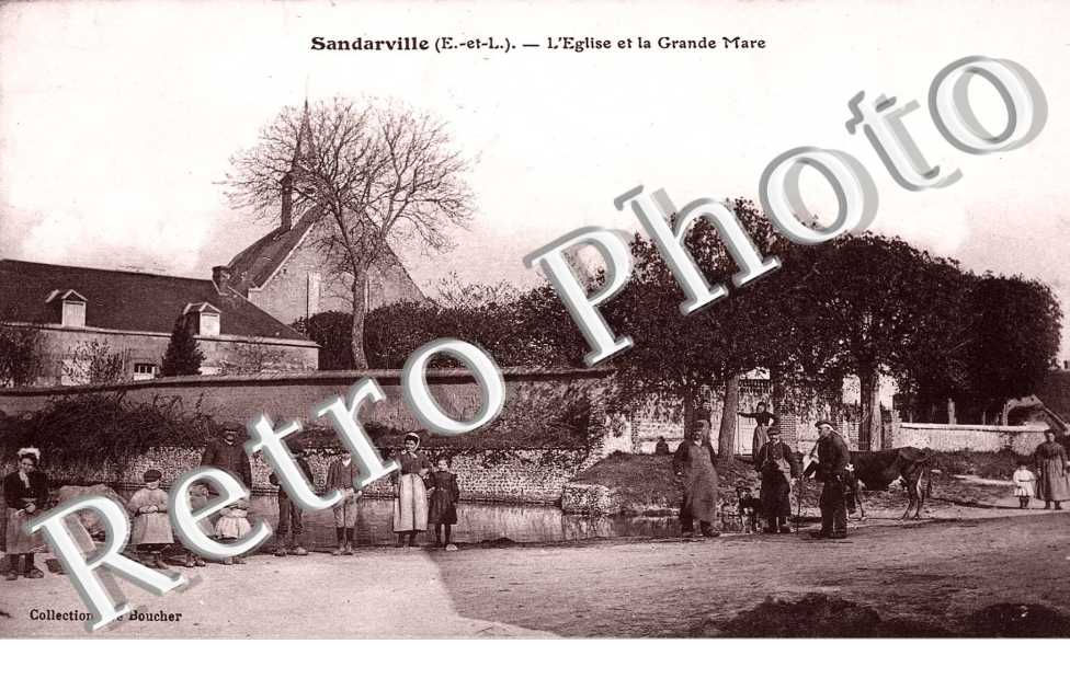 Eglise et la grande mare