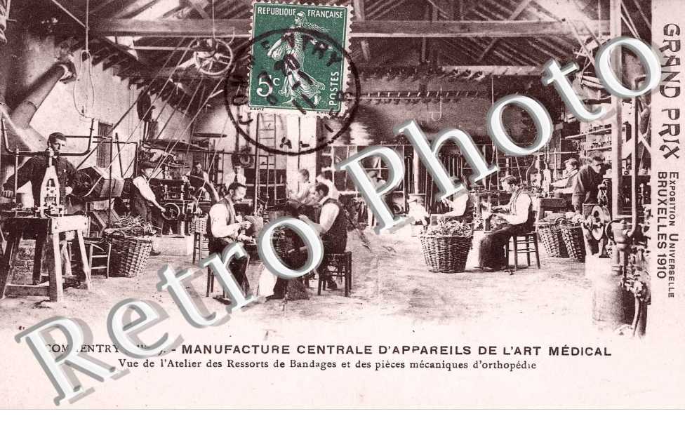 manufacture centrale d'appareils de l'art medical vue de l'atelier des ressorts de bandages