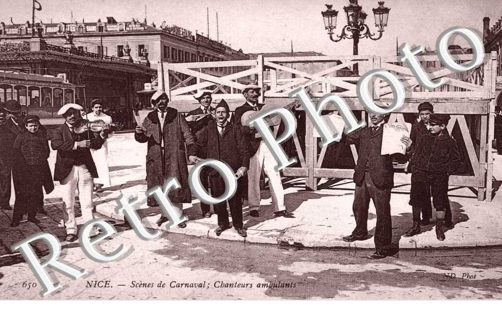 scenes de carnaval  CHANTEURS AMBULANTS