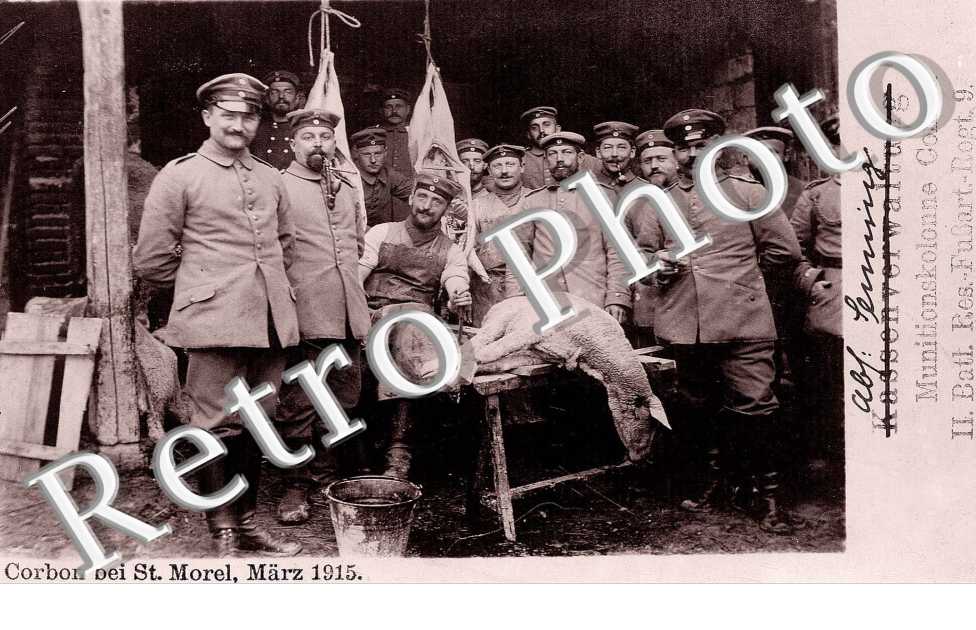 Corbon bei St. Morel Marz 1915 ( on tue un cochon )
