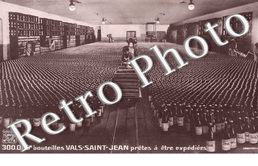300.000 bouteilles Vals-Saint-Jean pretes a etre expediees
