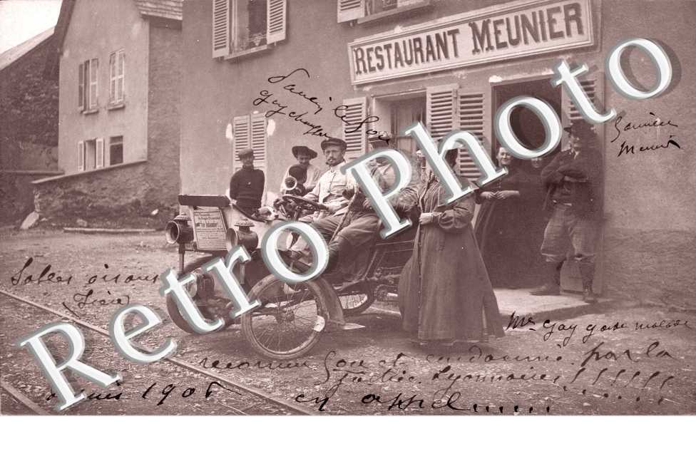 Automobile et Restaurant Meunier
