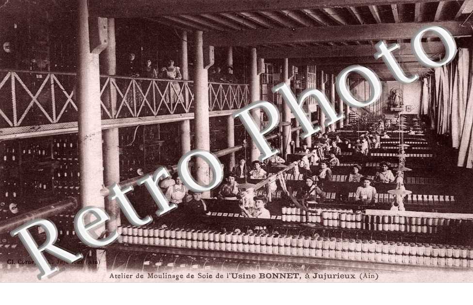 atelier de moulinage de soie de l'usine Bonnet