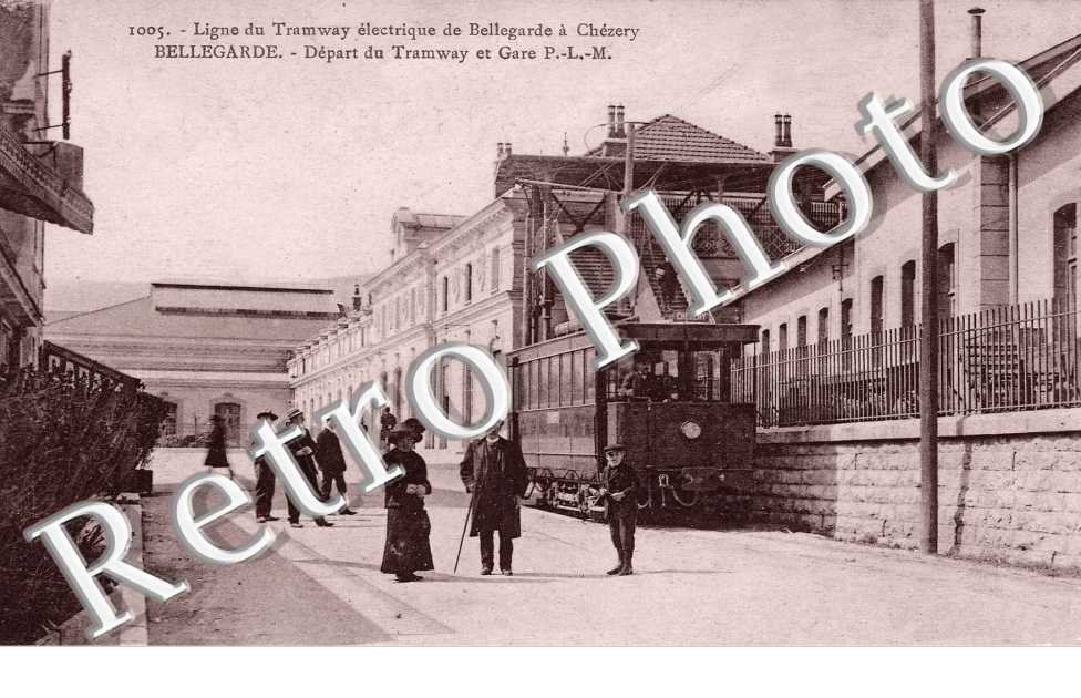 Ligne du tramway electrique - depart du  et gareTramway