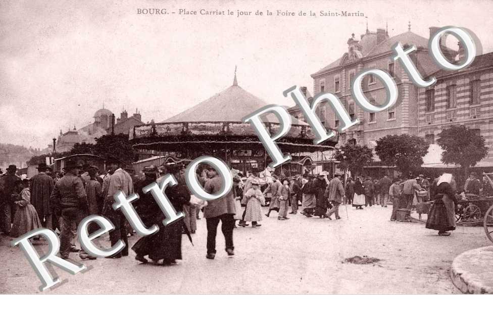 place Carriat le jour de la foire  de la Saint-Martin