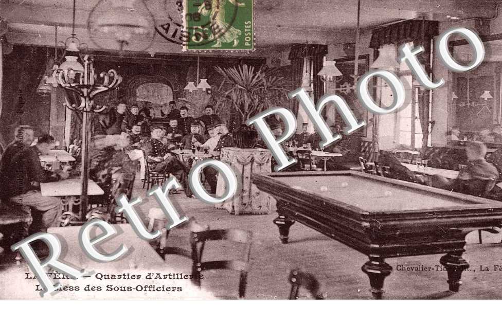 quartier d'artillerie Le mess des sous-officiers
