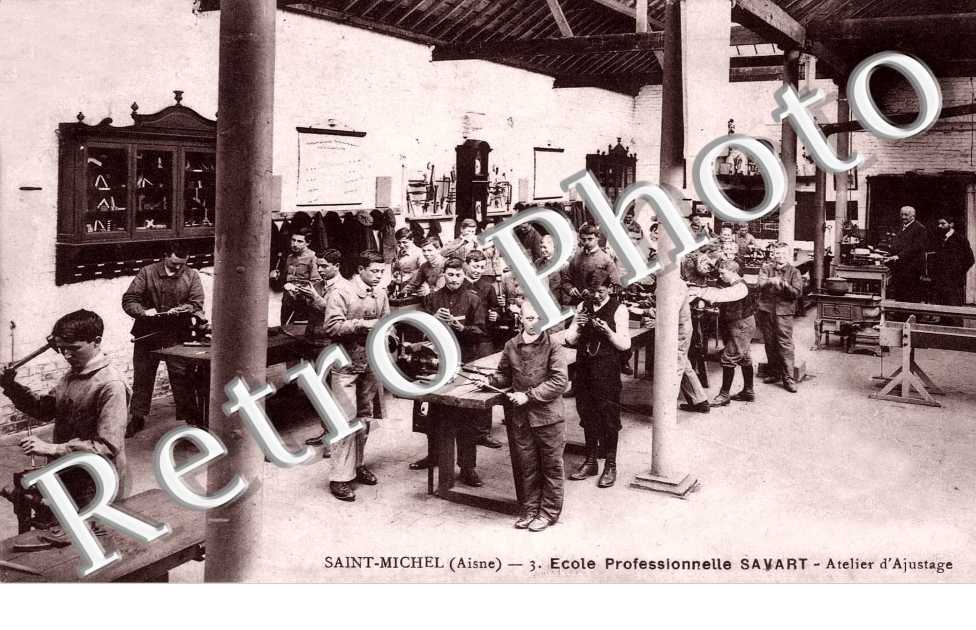 Ecole professionnelle Savart - atelier d'ajustage